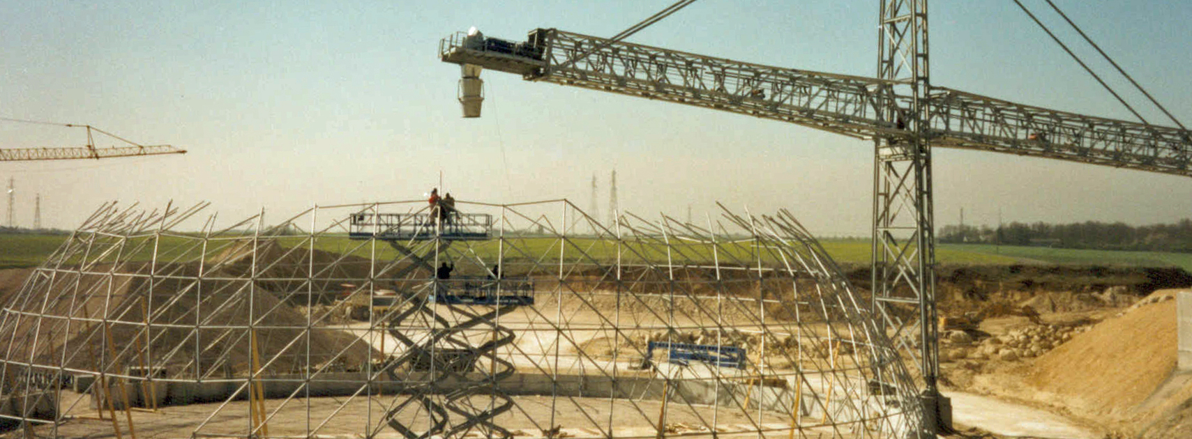 construction du dôme SMBP - Berchères-les-Pierres (28)
